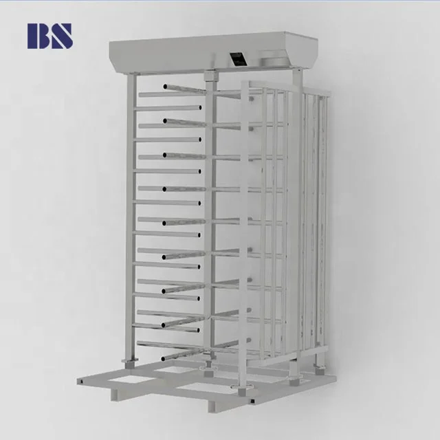 2 channels finger print reader gate full height turnstile gate Full height turnstile RFID
