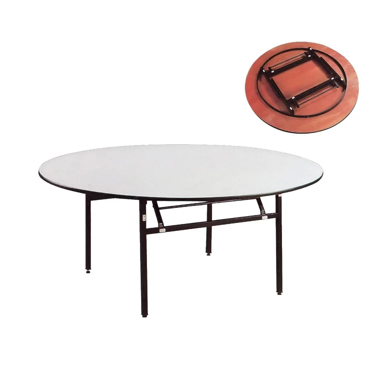 Wedding 10 people seater round folding dining banquet table