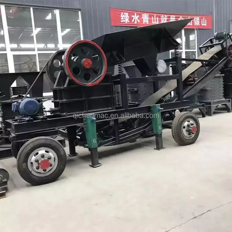 Портативная маленькая мобильная мини-дробилка для каменной руды 400 Х600