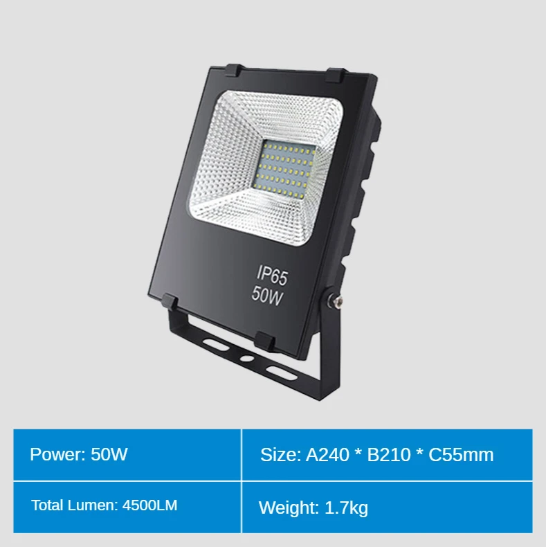 Outdoor 220 Volt Ip65 Waterproof Led Flood Light 30w 50w 100w