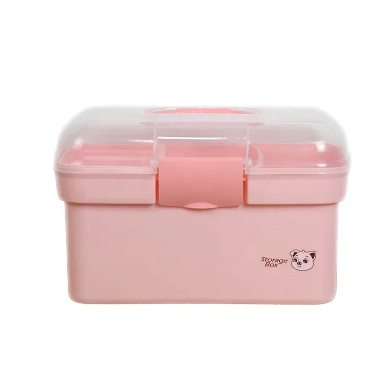 Healthcare travel portable plastic medicine box plastic storage medical  container first aid kit cosmetic box