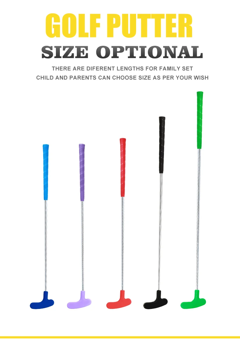 Factory Price Manufacturer Supplier Stainless Steel Head Disc  Golf Putter  Leather Grip