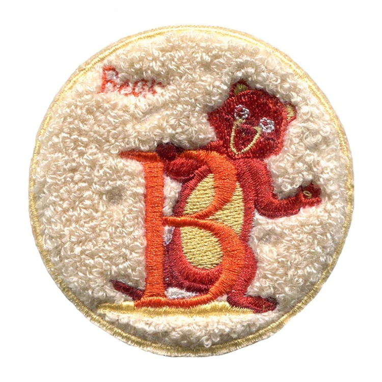 
Wholesale customized high quality personal corporate chenille embroidered patches for sweatshirt 