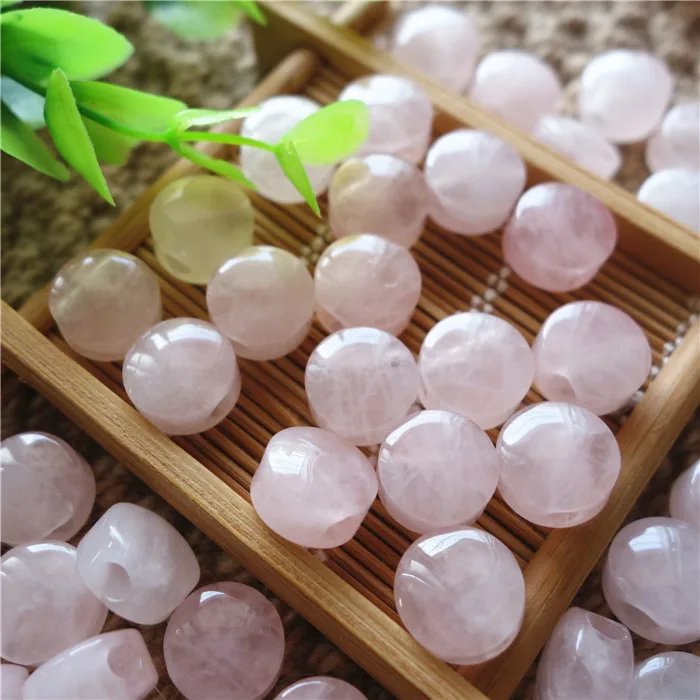 Оптовая продажа высококачественные бусины из натурального розового кристалла 12