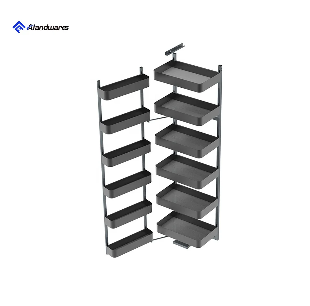 Large Capacity and High Load Capacity Stainless Steel Furniture Cabinet 6-tier Over the Door Organizer 201SS Kitchen Pantry Unit