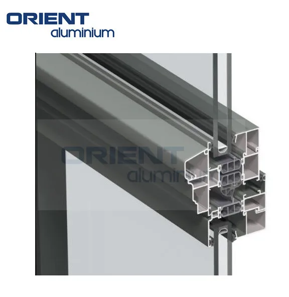 Insulated Glass Aluminium Facade Energy Saving Soundproof Reflective Low-e Curtain