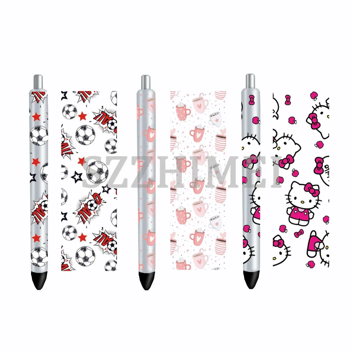 1000+ designs Custom uv dtf pen cup wraps uvdtf transfers printing decal stickers for Pencil Ball Point Pen DIY Gift