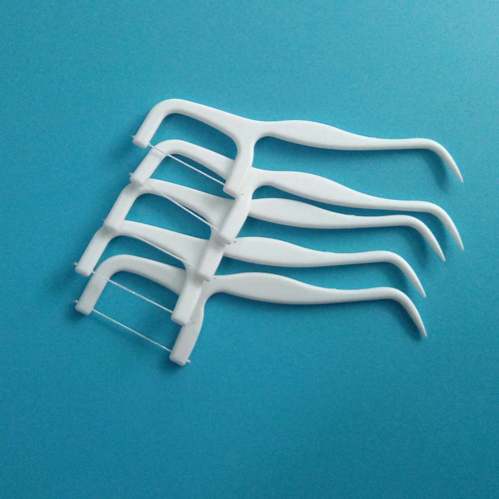 Best selling natural silk toothpick with dental floss