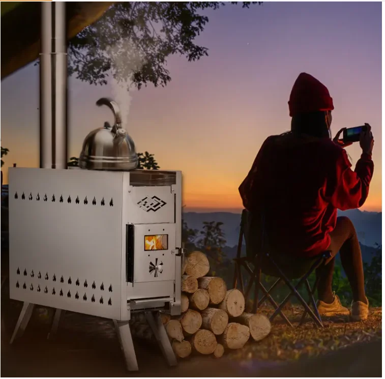 Indoor Wholesale Sauna Wood Burning Stove Solid Fuel Stove  Wood Oven For Camping Outdoor Tent