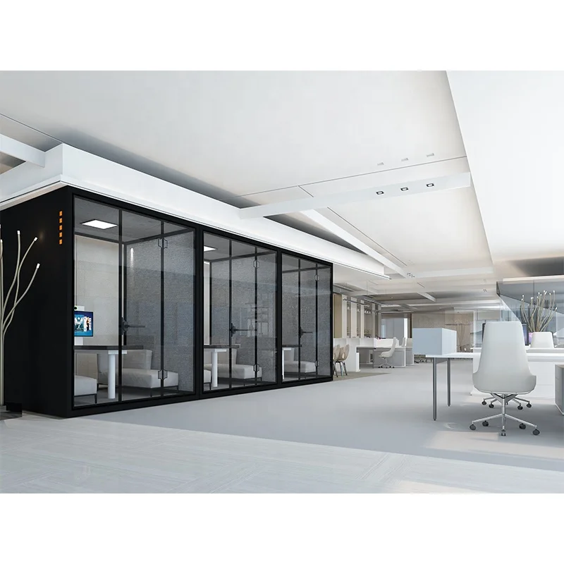 2024 Public Privacy 4 6 Persons Work Sound Isolation Office Pod Portable Foldab Meeting Recording Soundproof Booth