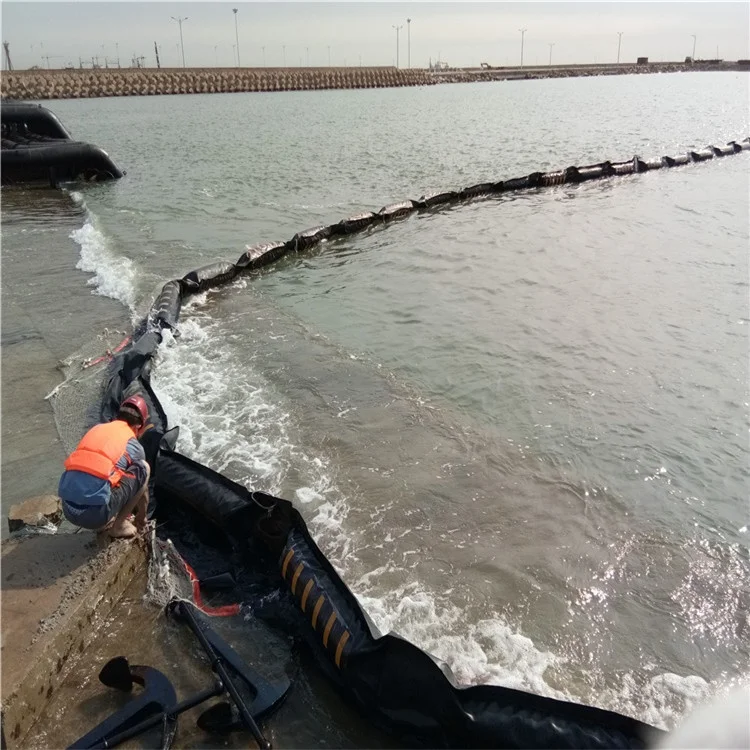 Colorful Rubber Oil Spill Containment Boom,Foam Filled Booms Float-type Oil Spill Containment Boom For Pollution Water