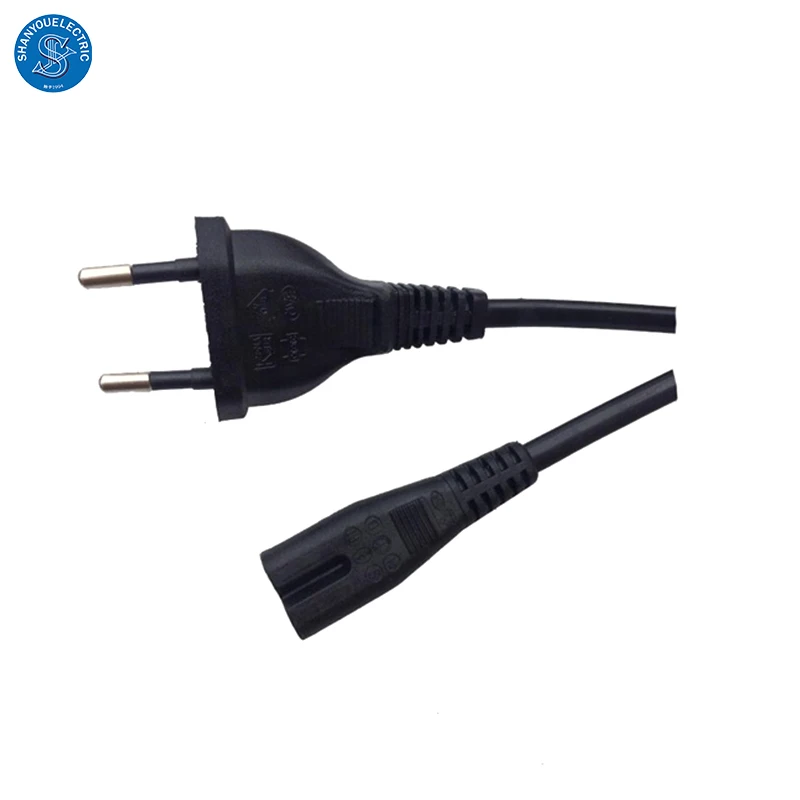  Европейский 2 ядра шнур питания кабель с Cee 7/16 Pin 2.5a