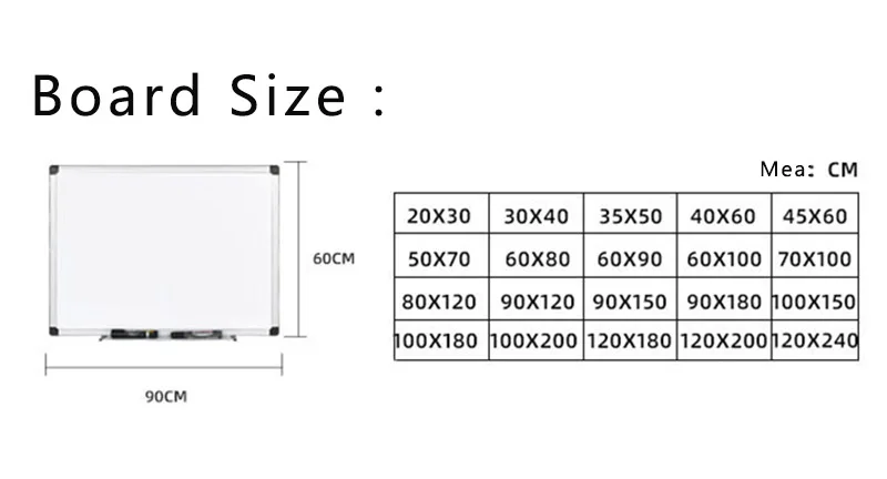 Invisible Magnetic Dry Erase Memo Writing Black Green White Board For School Office