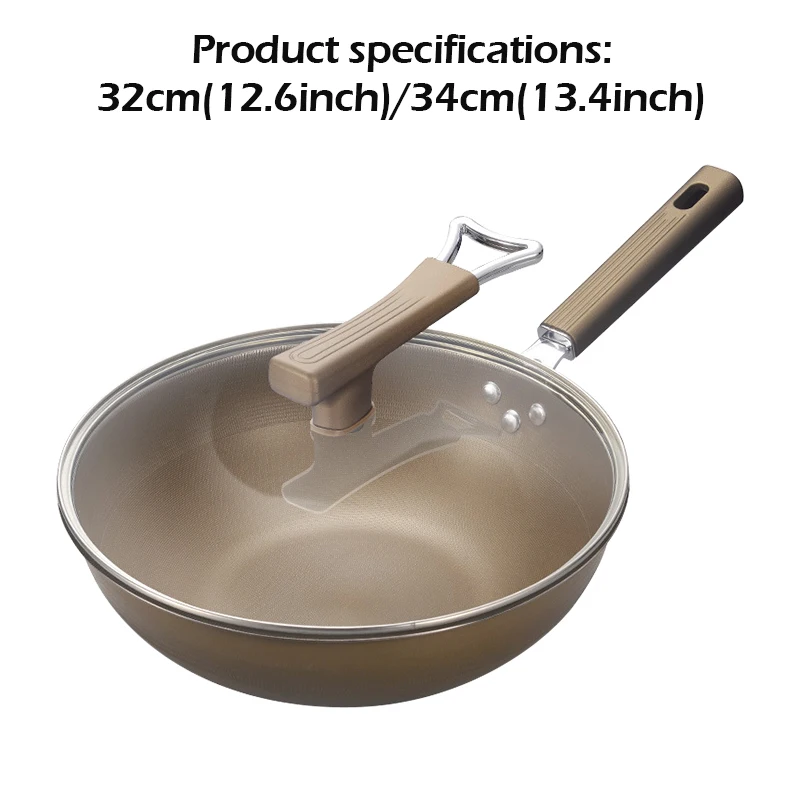 Custom Logo Frying Pan Cookware Set Hot Sale Honeycomb Non-stick Titanium Layer Stainless Steel Frying Pans Skillets