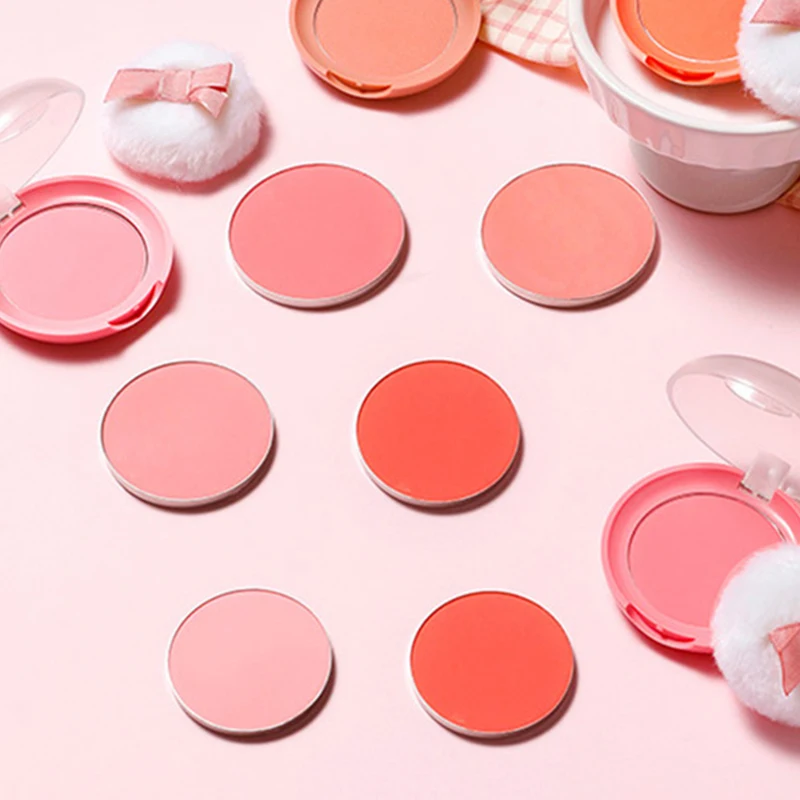New Fashions Blusher Korean Pressed Powder Single Blush Palette Makeup Pigmented Powder Blushers Private Label