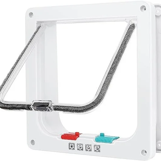 2024 Hot selling pet furniture cat door Dog door Cat Flap door with two-way Lockable cat interior