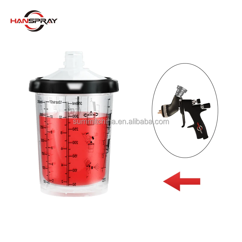 China Wholesale Spray Gun Cup All Model Nozzle Plastic Spray Gun Cup For Car Body