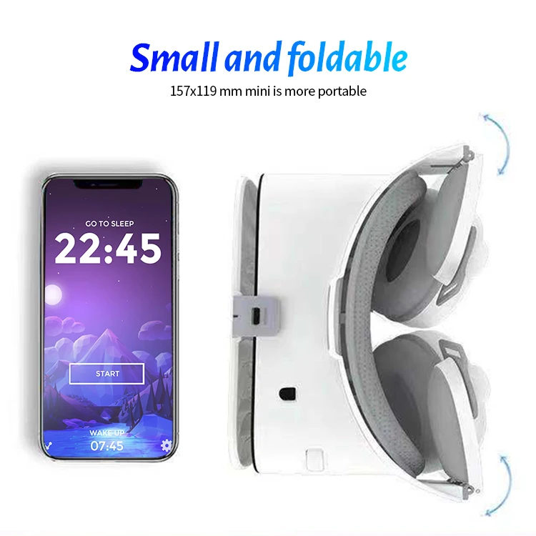 OEM LOGO 4k VR glass 5 Plus vr headset 3D vr Glasses with remote for iPhone Android Smartphones