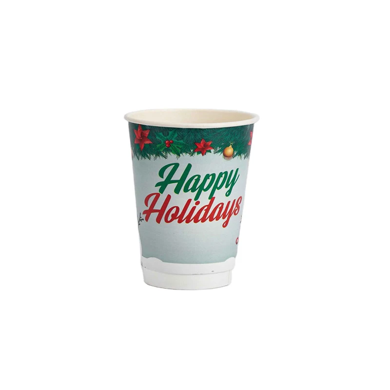 Best Selling 6 oz Double Sturdy Food Safely and Eco-Friendly Double Wall Hot Paper Cups