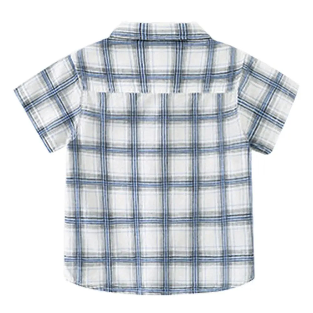 
What&why Cool Uniform Plaid Size 6 Sport Style Simple Design Boys Button Up Shirts 