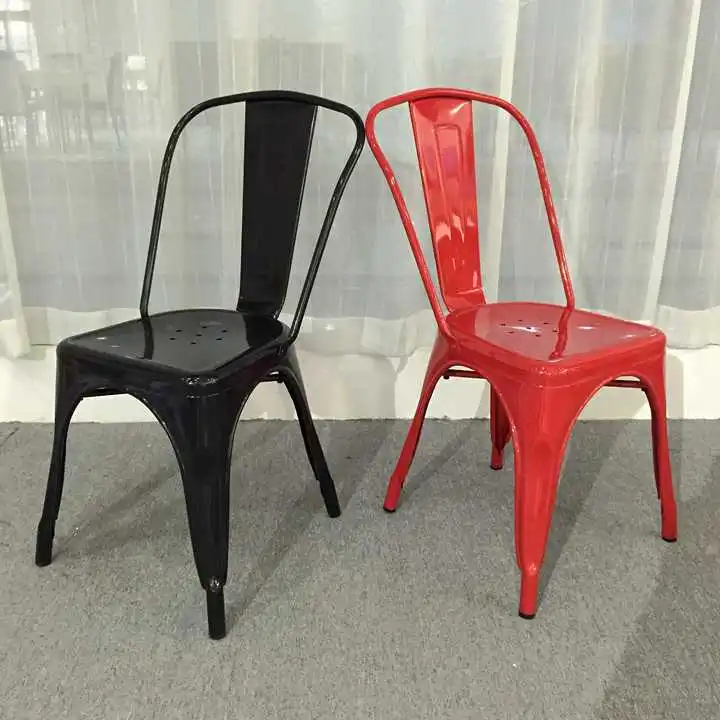  Оптовая продажа штабелируемые винтажные Промышленные Стулья Silla Tolix дешевые кухонные металлические обеденные