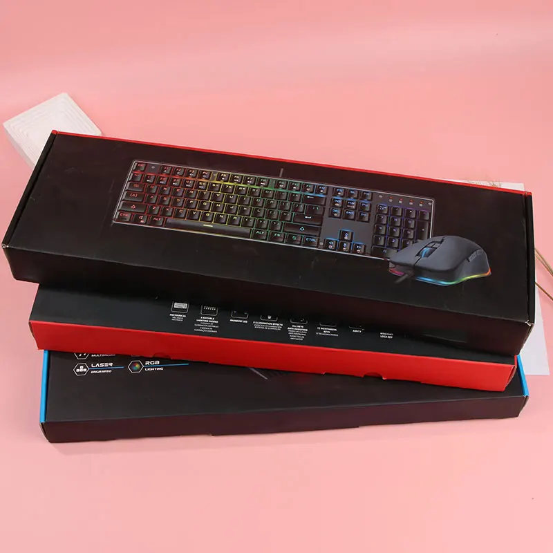 factory price make corrugated paper keyboard package box custom print logo mouse headphone boxes for consumer electronic