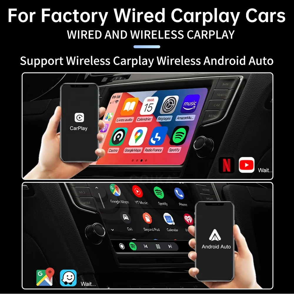 Android 11 Carplay Ai Box Wireless Adapter Carplay Android Auto Portatil Magic Box Carplay