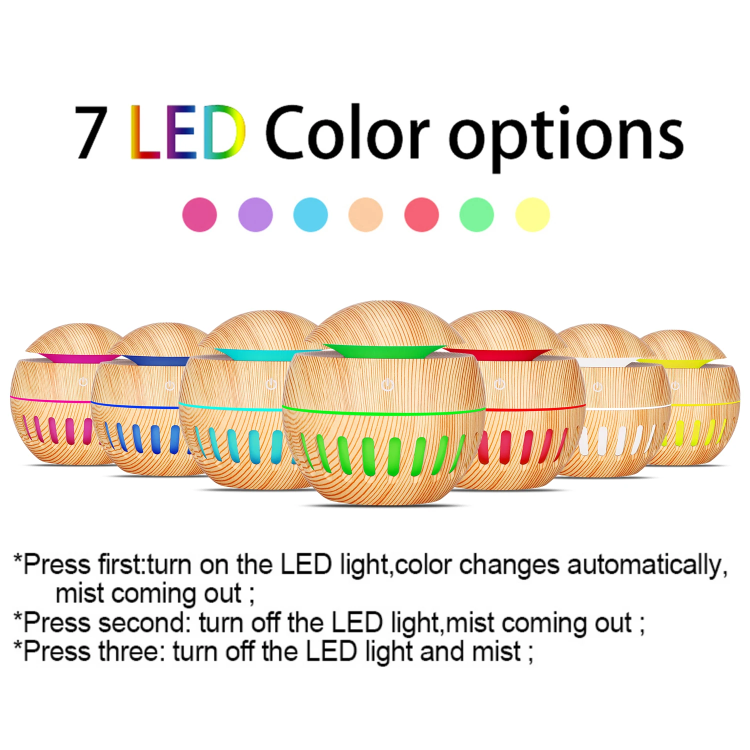  Аромадиффузор эфирное масло мини увлажнитель портативный светодиодный Автомобильный в наличии