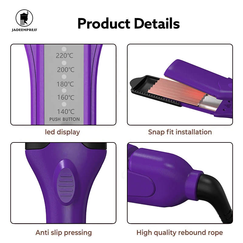 Professional Straightening Curling Iron Styling Comb Brush And Curler 2 In 1 Steam Flat Irons Mini Steampod Hair Straightener