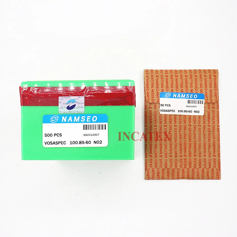 500 шт. натуральная Корейская вязальная игла VOSASPEC 100,85-60 N02 для китайской вязальной машины SHIMA SEIKI