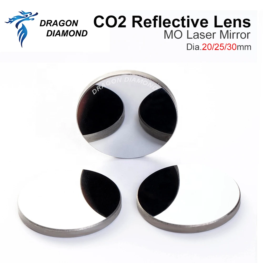 Factory supply laser lens focus lens reflection mirror lens Dia 19/20/25 mm for 300W co2 laser cut machine equipment parts