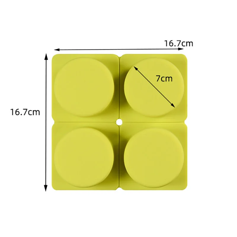 Heat-resistant durable DIY round soap customized silicone cylinder soap mold with brand name