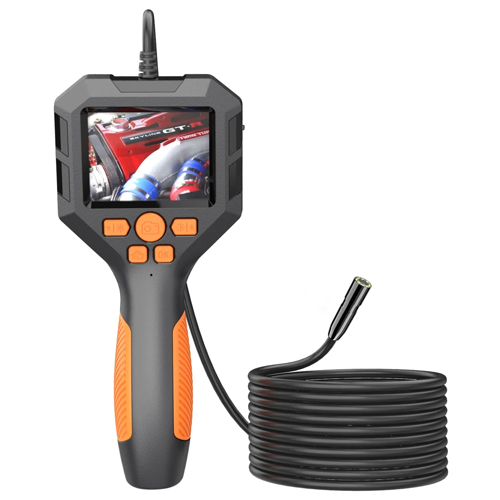 Portable Dual lens Waterproof Sewer Pipe Inspection Camera 2.8/5 Inch IPS HDVideo Handheld Industrial Borescope Endoscope Camera