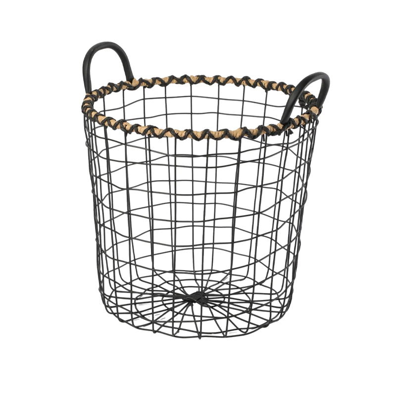 China Wholesale Cheap Large Metal Wire Sundries  Laundry Storage Basket Good Price