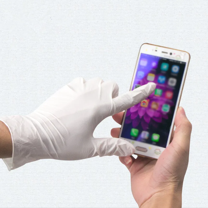 
Manufacturers cheap wholesale convenient medical white nitrile gloves disposable powder-free nitrile gloves 