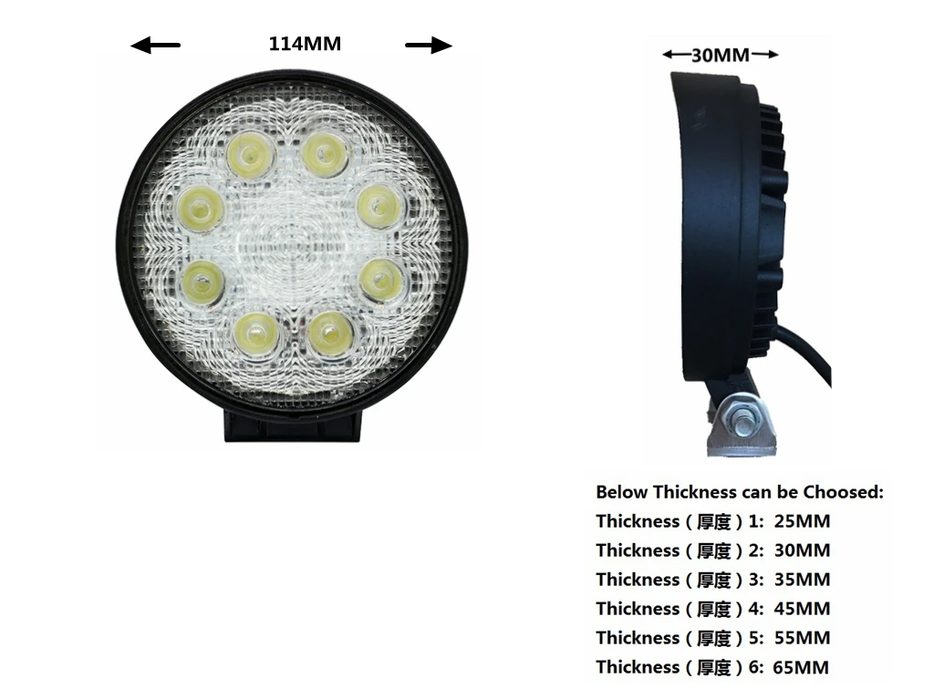 Waterproof 4 inch 24w Auto Car Headlight wholesale Led Work Light white led spotlight for truck