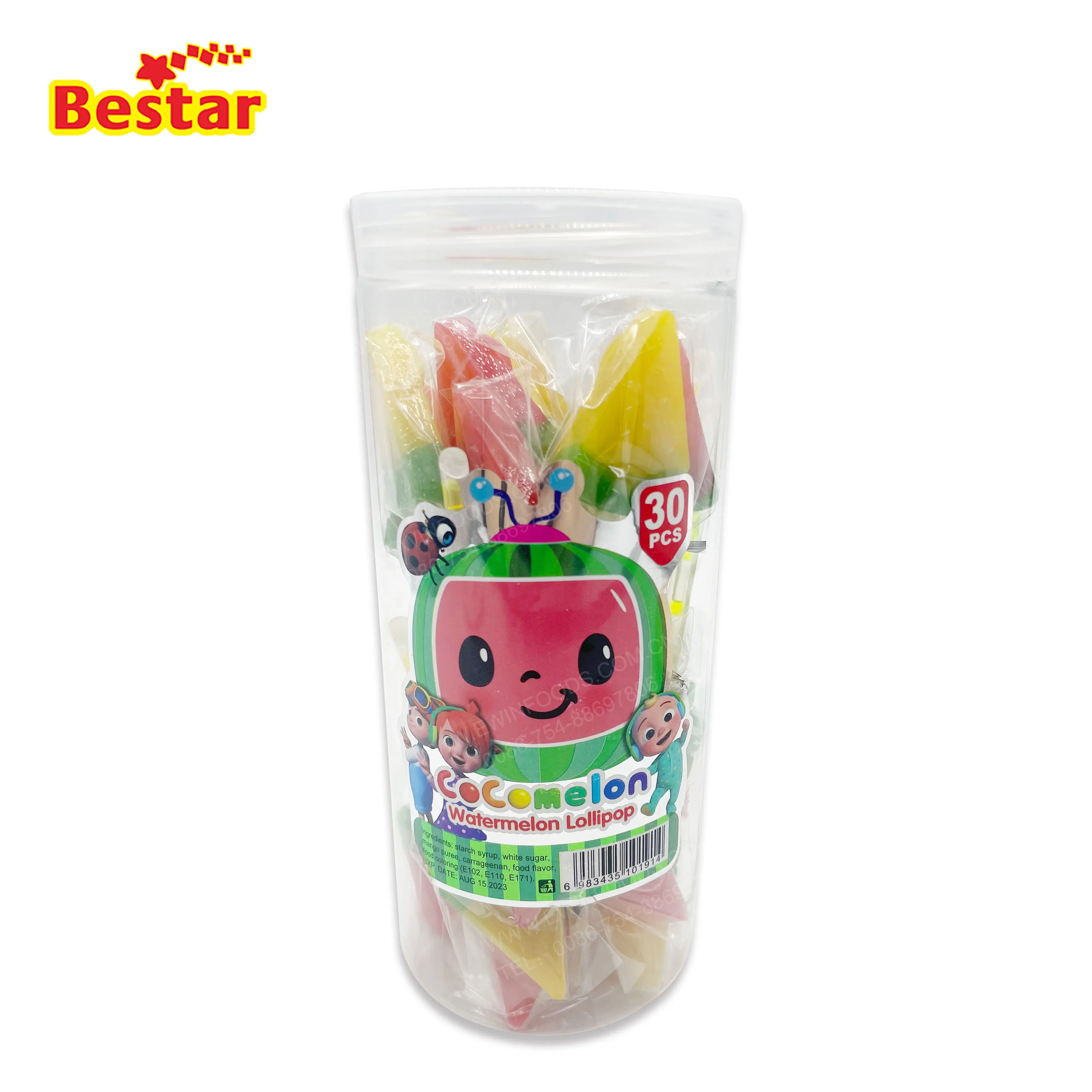 Китай, леденец, леденец в форме арбуза, халяльный леденец в жестких конфетах