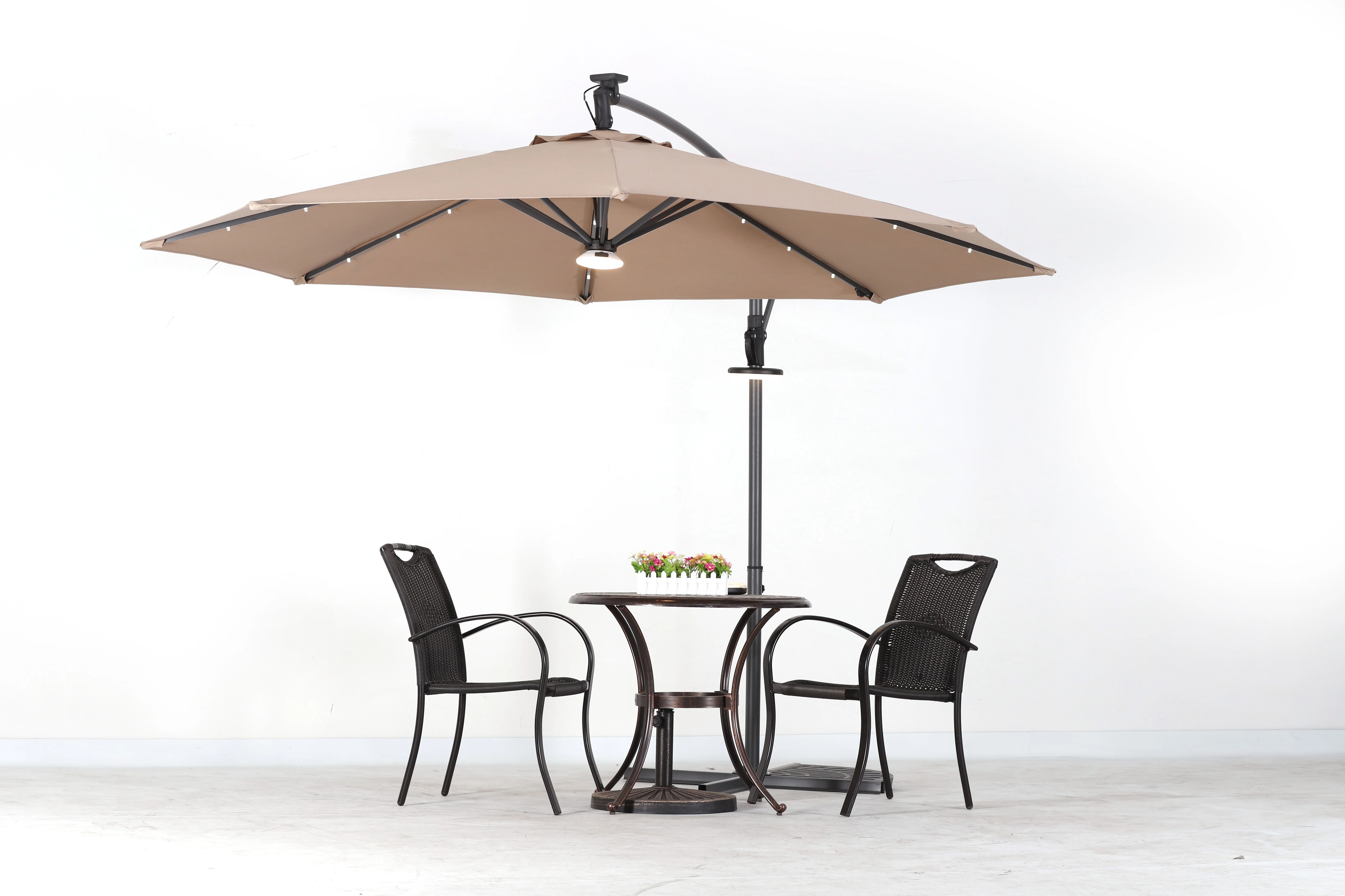 10ft / 3M Round Matt Anodizing Outdoor Furniture Beach Umbrella 3X3 With Umbrella