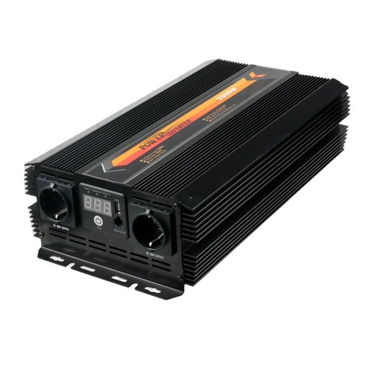 Converter for Home Camping High Efficiency 3000w power inverter dc 12v 24v to 220v ac modify sine wave solar inverter 3000w
