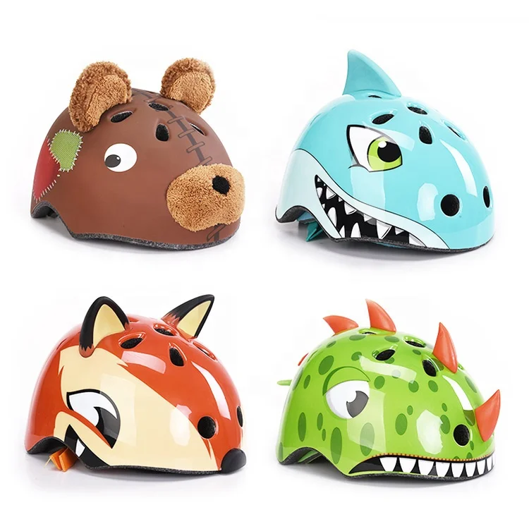 High quality Wholesale light weight kids baby sports bicycle helmet animal Shark helmet