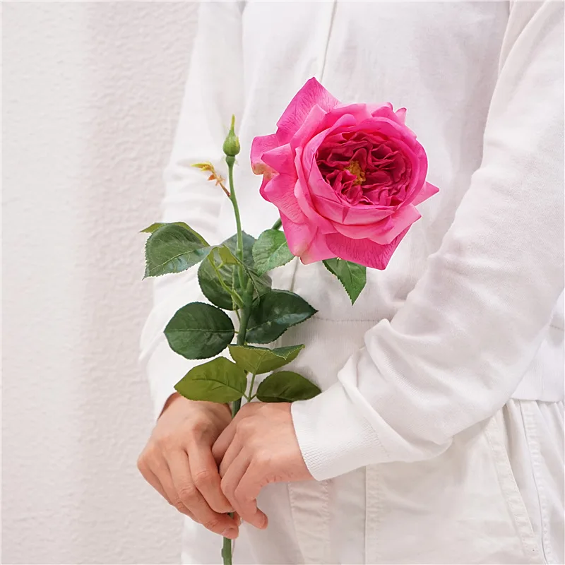 Wholesale Roses Artificial Flowers Real Touch Austin Roses Artificial Flowers For Wedding Home decoration