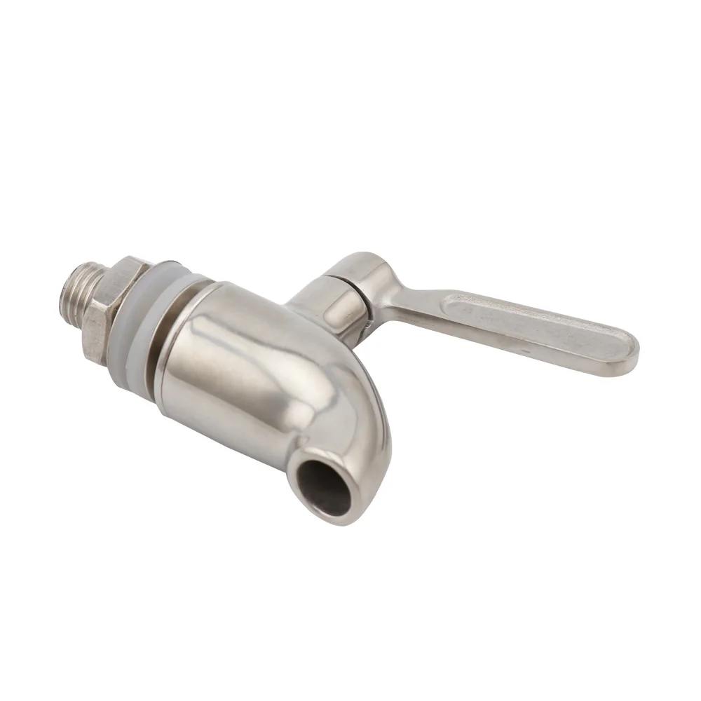 304 Stainless Steel Draft Beer Faucet Spigot Home Brew Fermenter Wine Barrel Jar Juice Dispenser Tap Water Drink 12mm