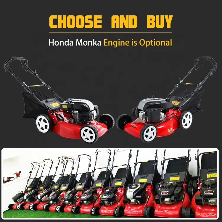 20inch GXV160 gas powered hand push self propelled petrol lawn mower