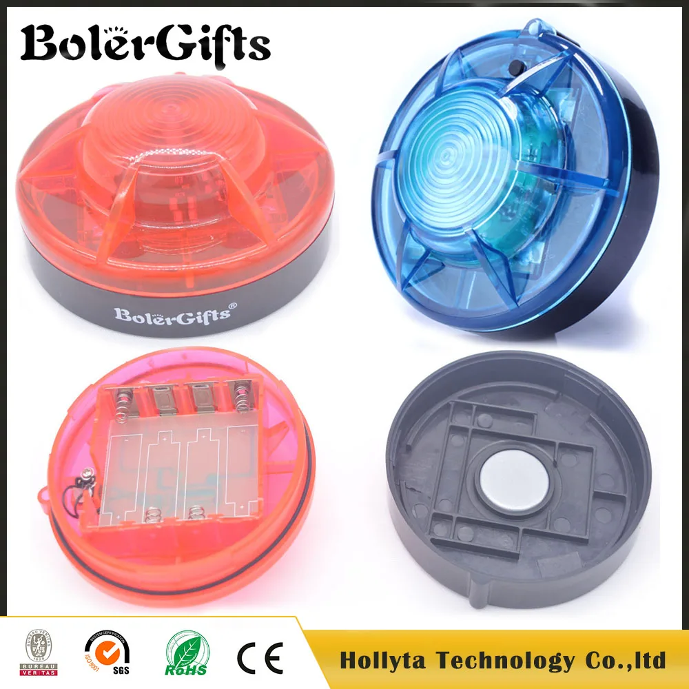 Magnetic 6V Red LED Strobe Light Warning Safety Flashing Beacon Lights for Vehicle Forklift Truck Tractor Golf Car Others