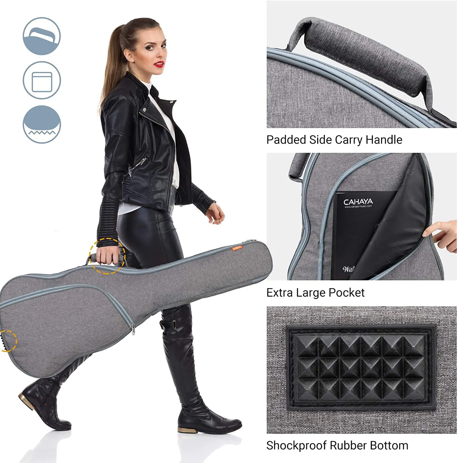 FREE SAMPLE Padded Electric Guitar Gig Bag Case
