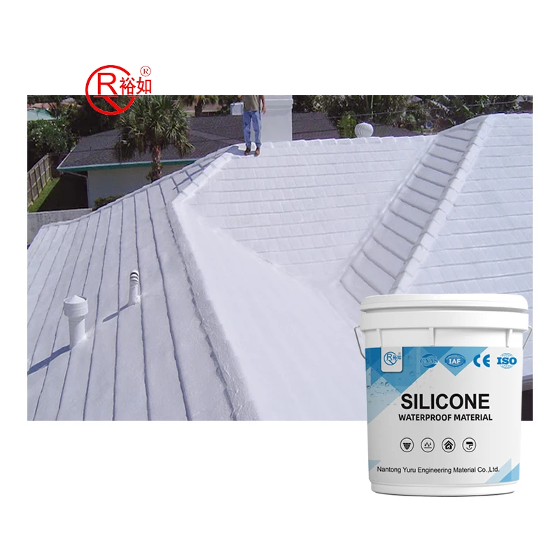 YURU Manufacturer Waterproof Liquid Silicone Roof Coating 100% Silicone Waterproof Coating