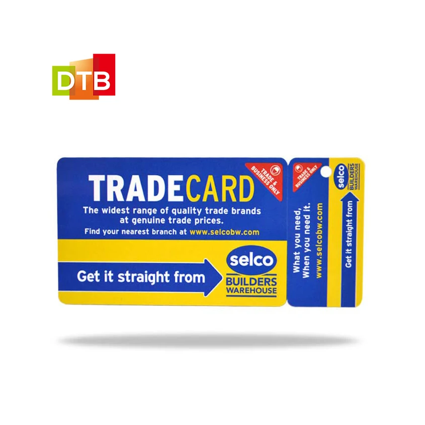 2022 Custom Logo Plastic Barcode Card Loyalty Member Reward Combo Card With Barcode Key Tags