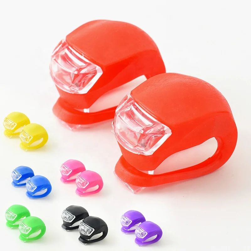 New bike Frog silicone bike LED warning silicone light riding super bright light folding bike front light