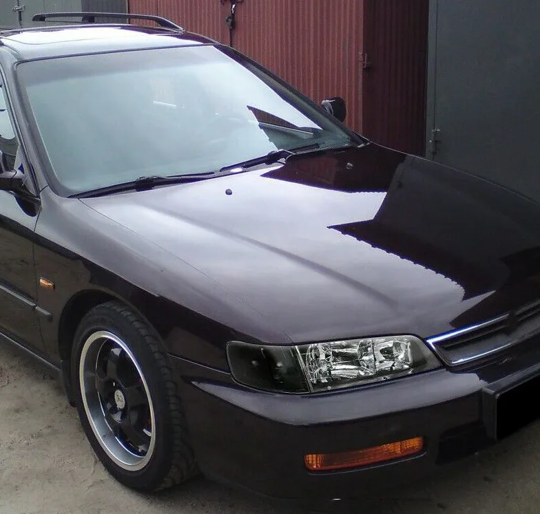 Black Headlights Auto Lighting Systems Headlamps Assembly LH+RH For Honda Accord 1994-1997 Headlight