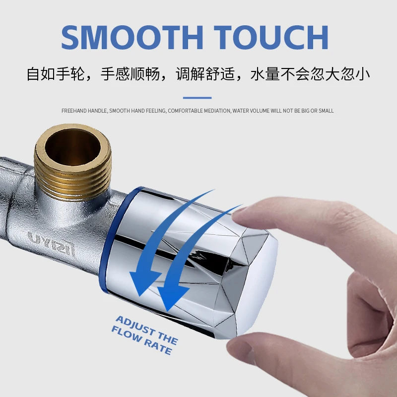 Factory Directly Wholesale Bathroom Angle Valve Brass Toilet Bidet Faucet Angle Valve